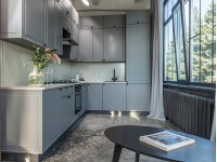 Кухня "Перфетта Роял" МДФ Эмаль Платинум Грей 3160х2200мм. в Луганске Кухня "Перфетта Роял" МДФ Эмаль Платинум Грей 3160х2200мм. в Луганске
